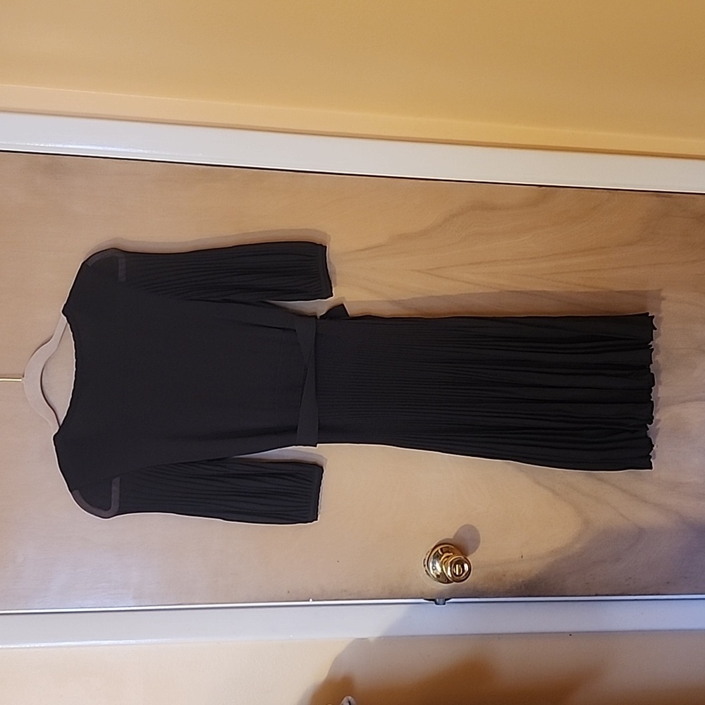 Bcbg brown pleated knit dress size xs - Picture 5 of 7